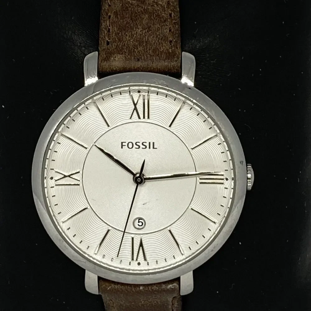 Fossil ES3869 Women's Brwon Buckle Leather Analog Dial Quartz Wrist Watch KL376